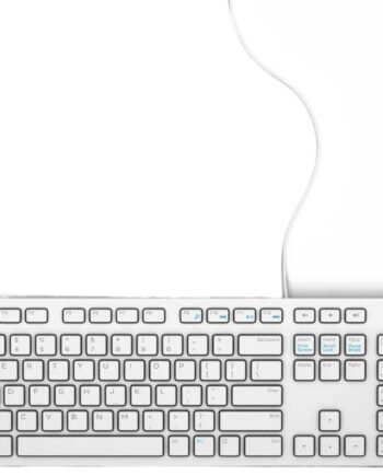 Dell White Wired USB Keyboard with Numeric Keypad